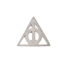 threadless Deathly Hallows Sandblasted Pin in Gold