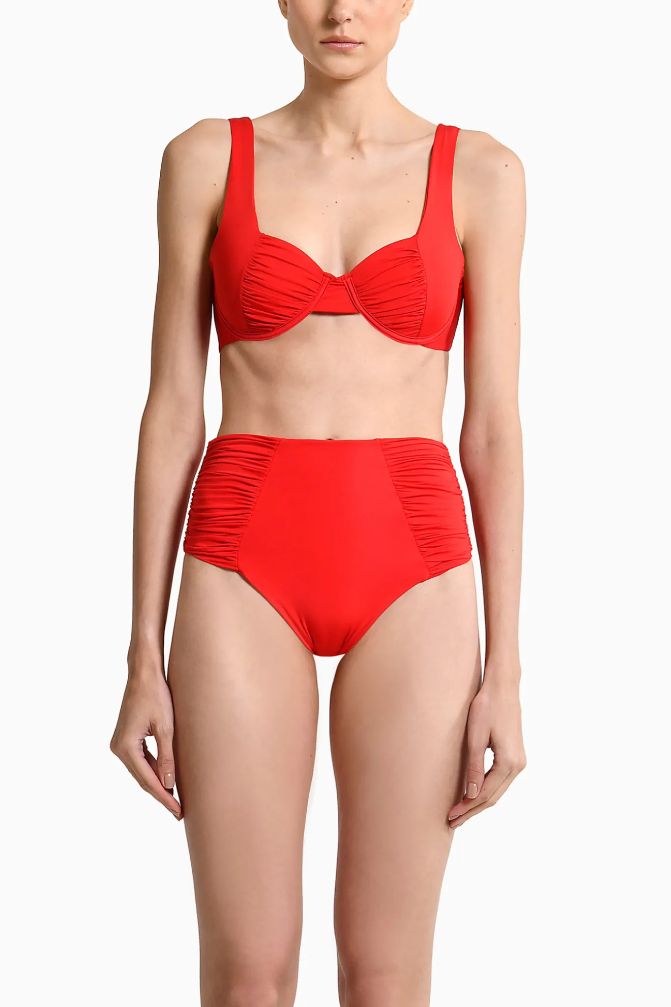 Top De Bikini Pula Red & Bottom De Bikini Tali Red