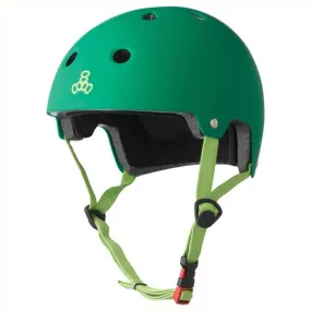 Triple 8 Brainsaver Dual Cert EPS Helmet Rubber Kelly Green