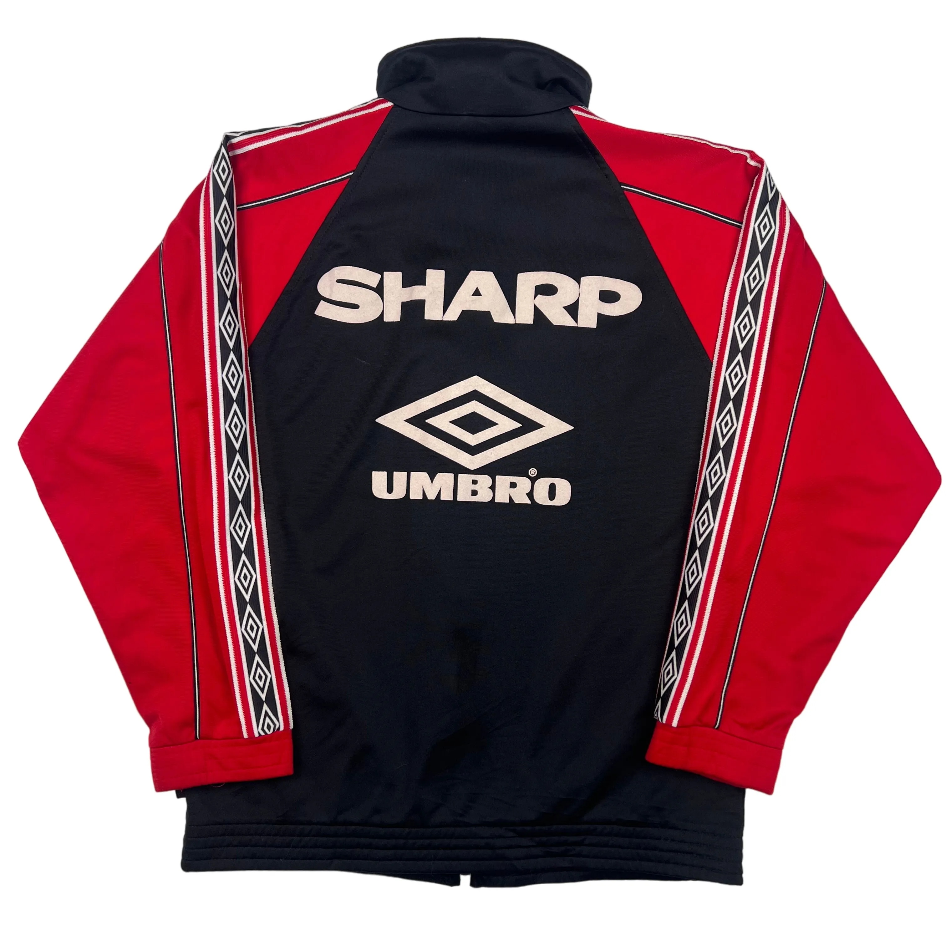 Umbro Manchester United 1998-99 Treble Winning Track Jacket Black Red Rare