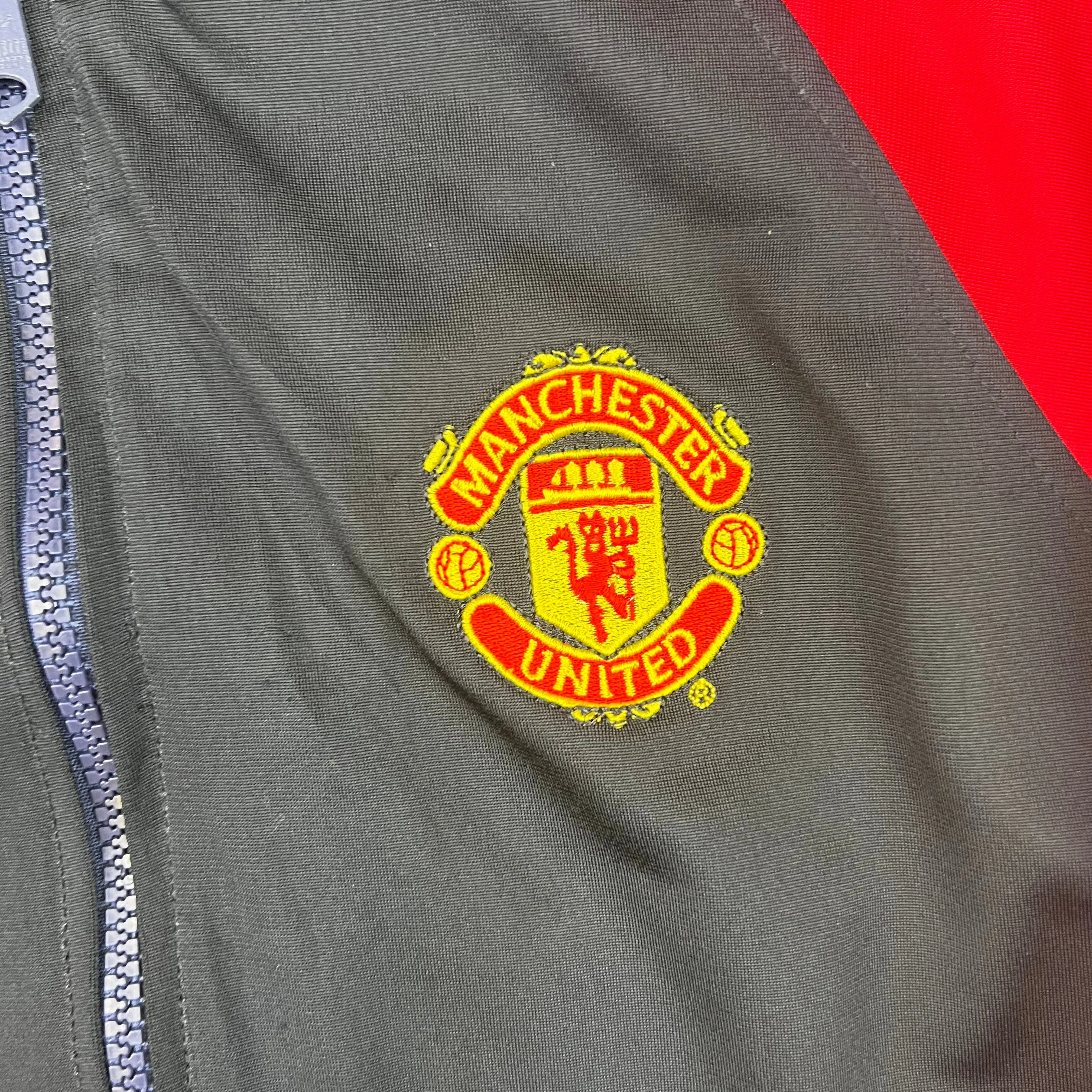 Umbro Manchester United 1998-99 Treble Winning Track Jacket Black Red Rare