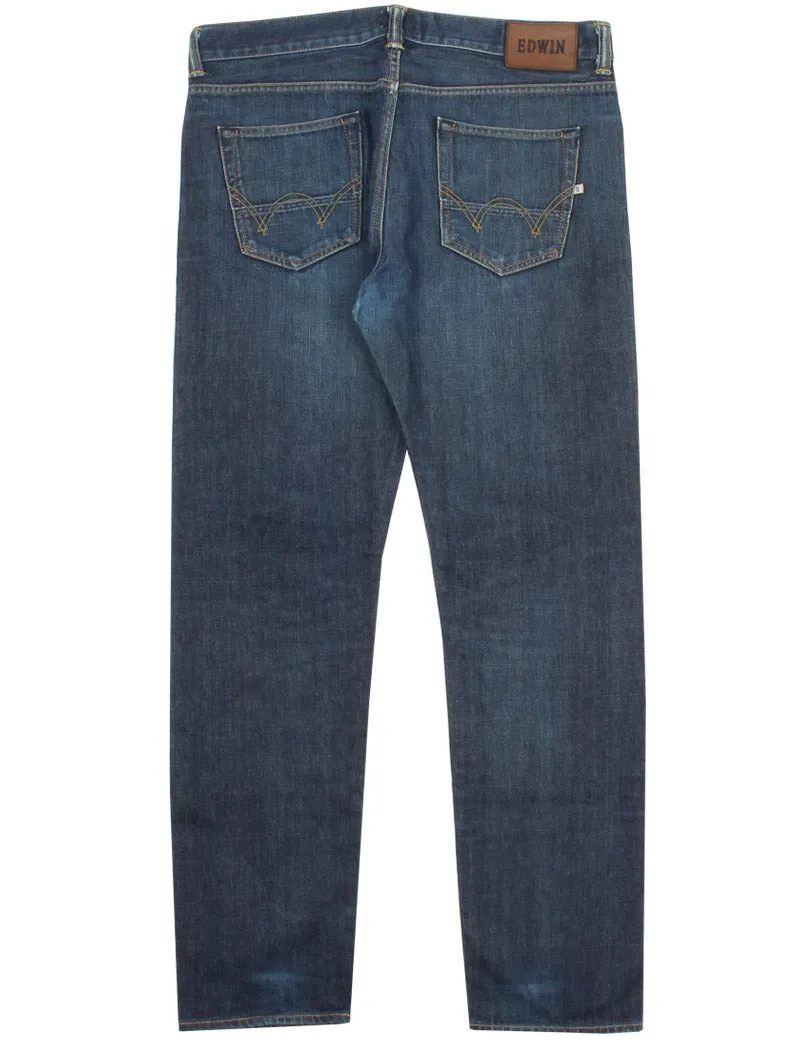 Uniform Reworks Edwin Ed-80 Washed Blue Jeans 36X32