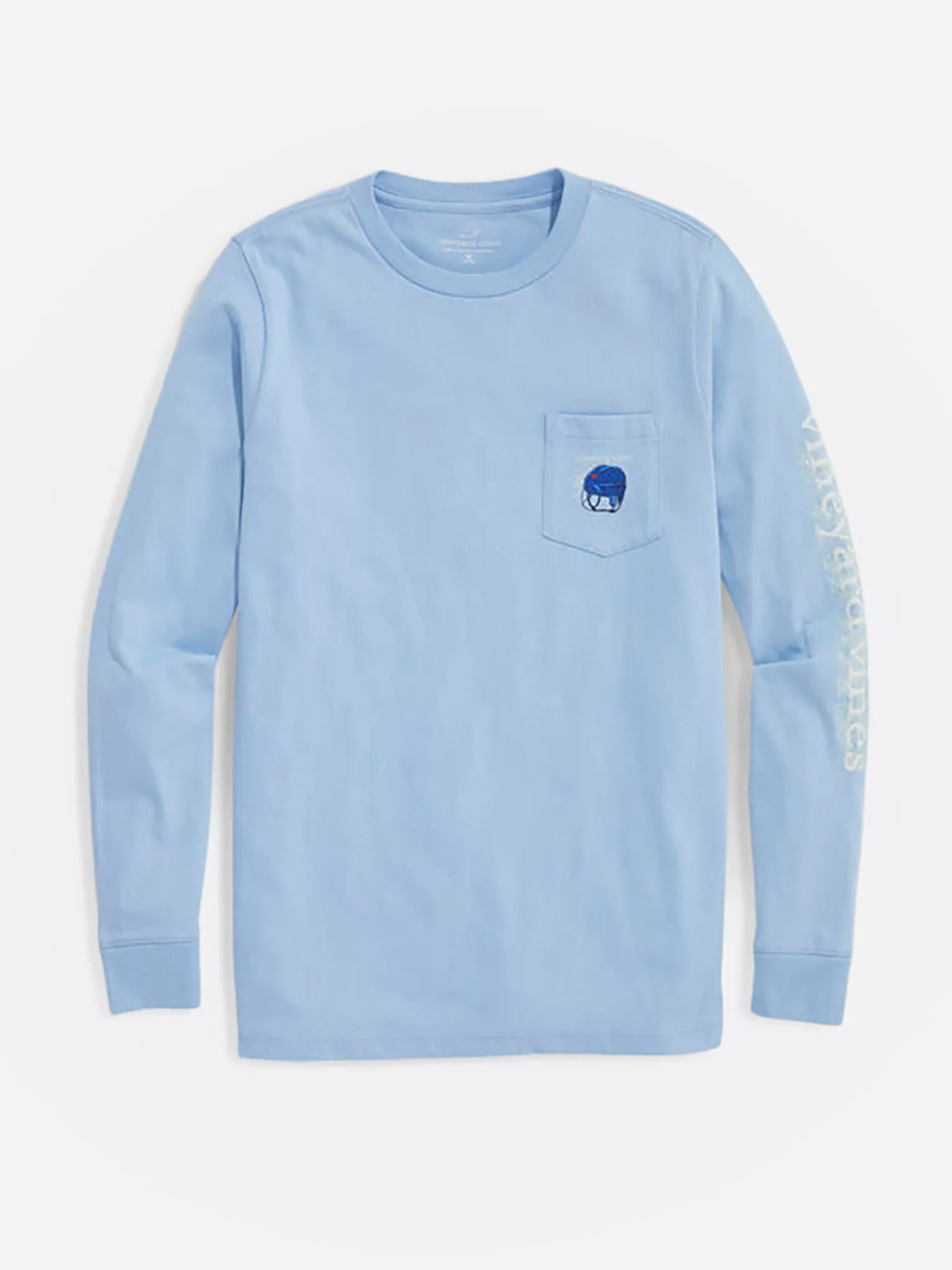     VINEYARD VINES  Boys' Glow-In-The-Dark Hockey Helmet Long Sleeve Pocket Tee    