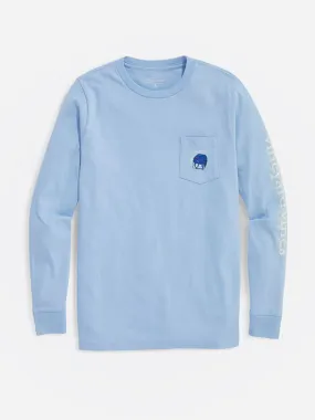     VINEYARD VINES  Boys' Glow-In-The-Dark Hockey Helmet Long Sleeve Pocket Tee    