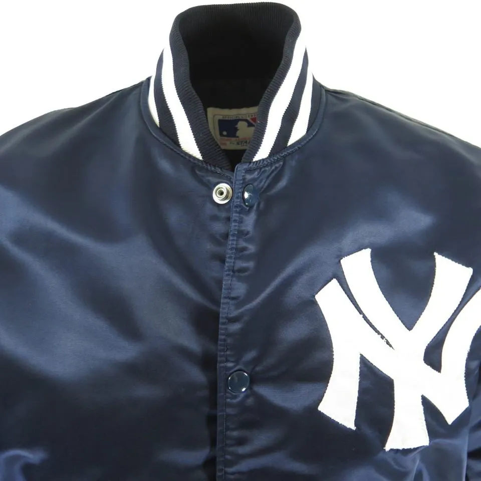 Vintage 80s New York Yankees Starter Jacket Mens M Satin MLB Baseball USA Made