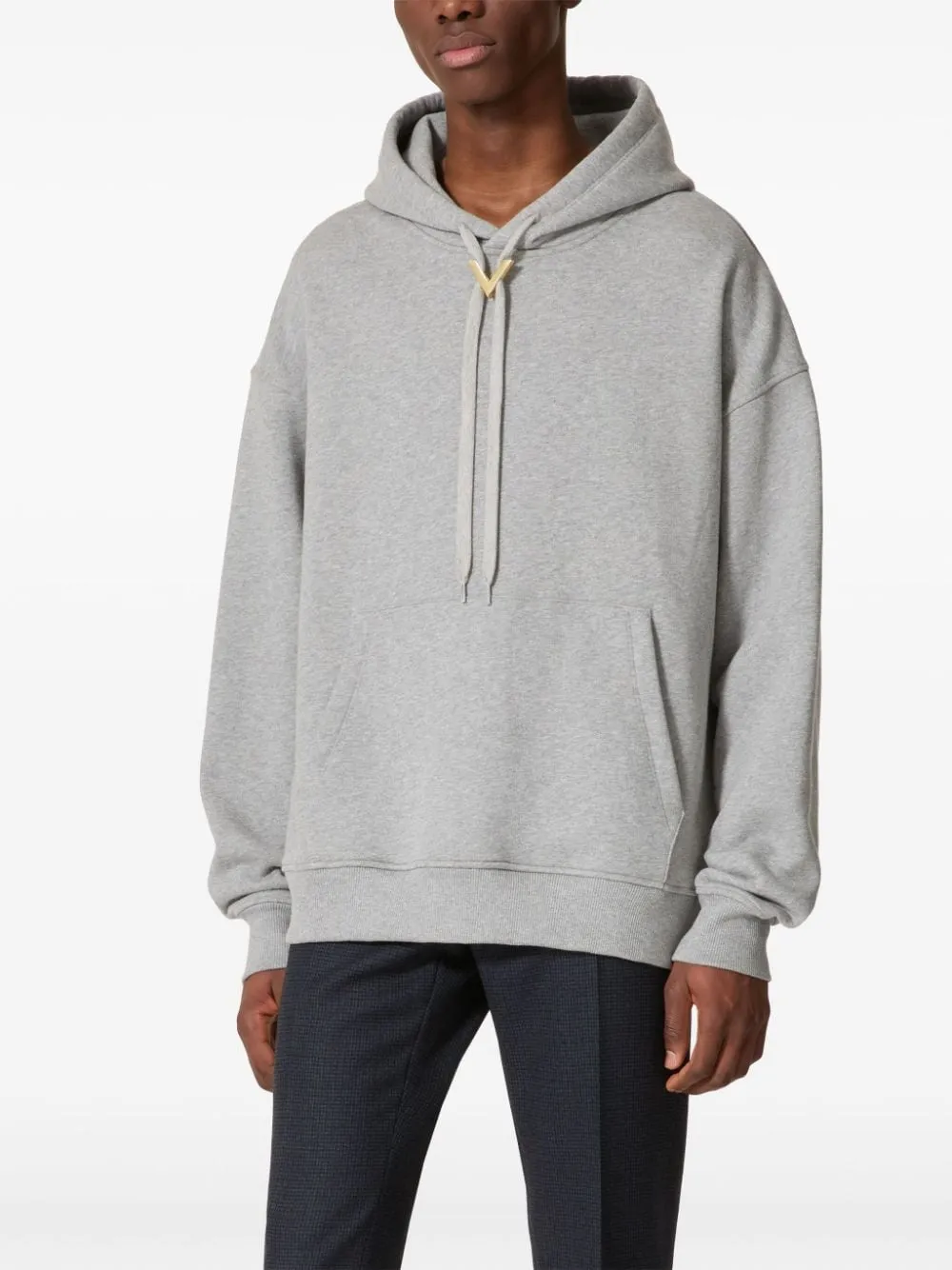 VLOGO COTTON HOODIE