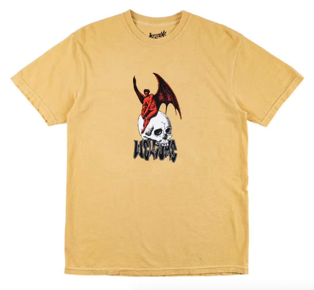 Welcome Skateboards - NEPHILIM GARMENT-DYED TEE - GOLD