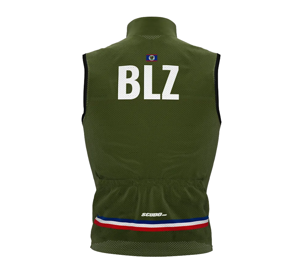 Wind Breaker Cycling Running Sports Vest Belize Country Code for Men And Women