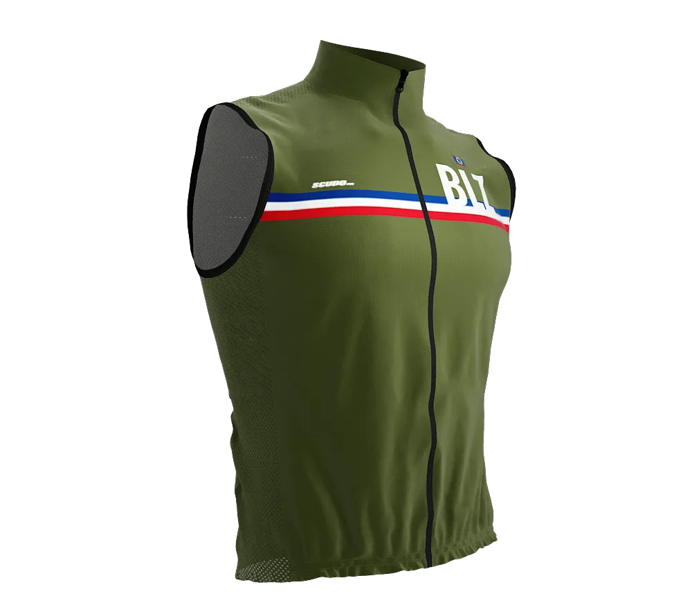 Wind Breaker Cycling Running Sports Vest Belize Country Code for Men And Women