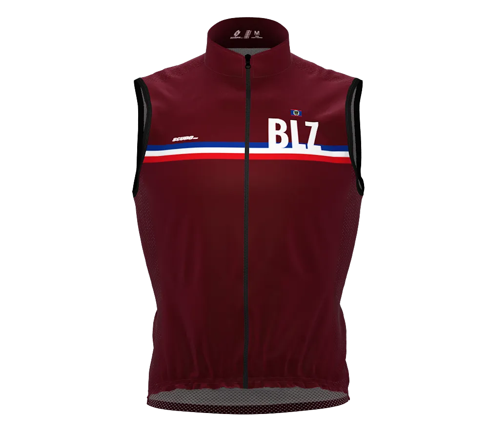 Wind Breaker Cycling Running Sports Vest Belize Country Code for Men And Women