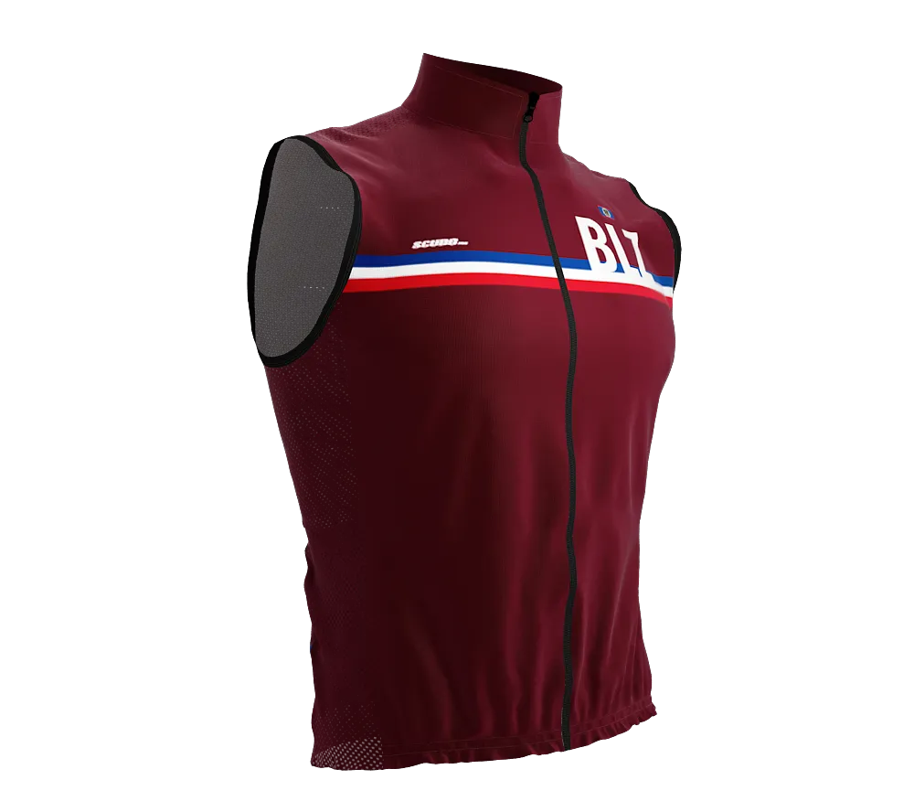 Wind Breaker Cycling Running Sports Vest Belize Country Code for Men And Women