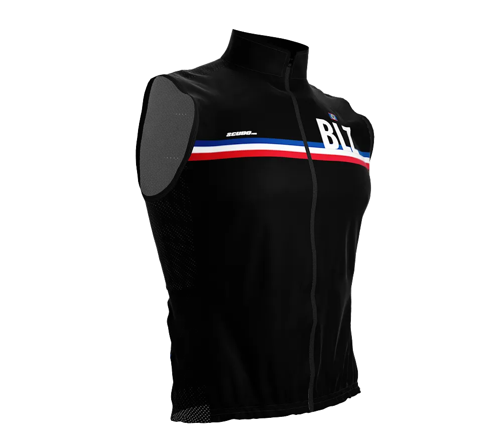 Wind Breaker Cycling Running Sports Vest Belize Country Code for Men And Women