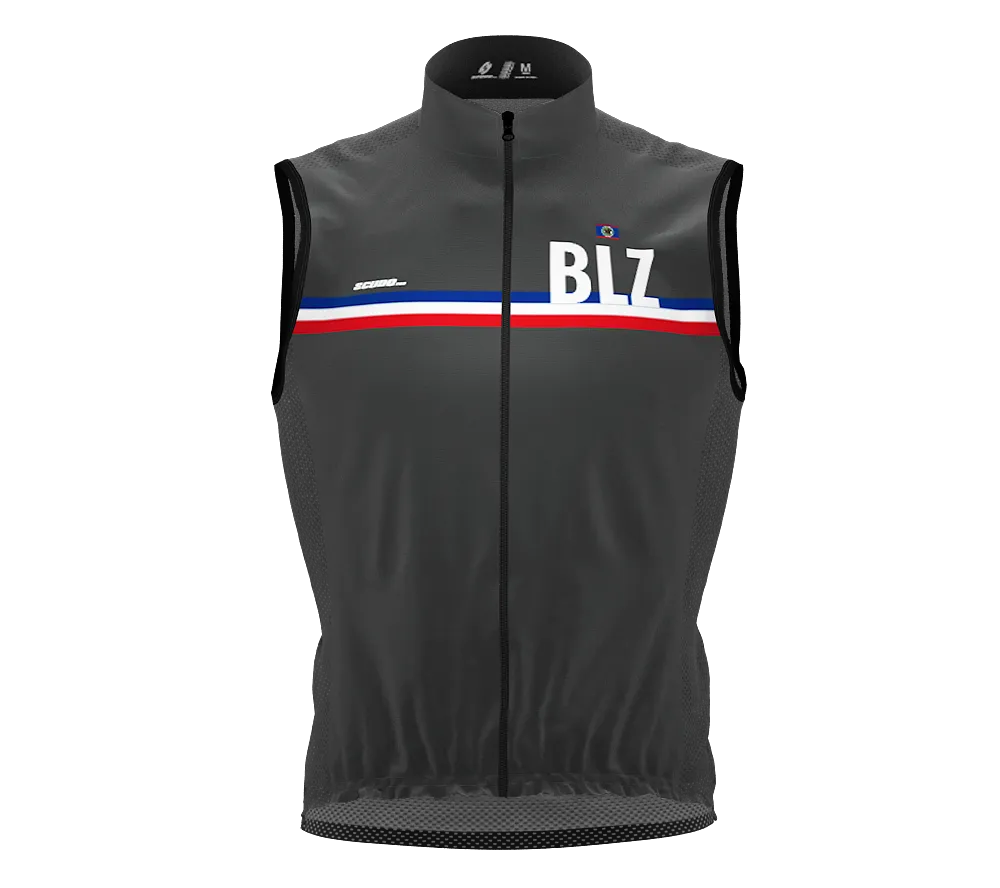 Wind Breaker Cycling Running Sports Vest Belize Country Code for Men And Women