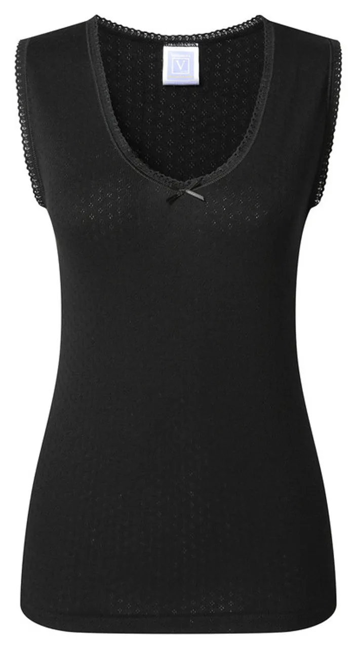 Women's Brushed Thermal Thick Strap Vest Winter Top (2224) by Vedoneire of Ireland