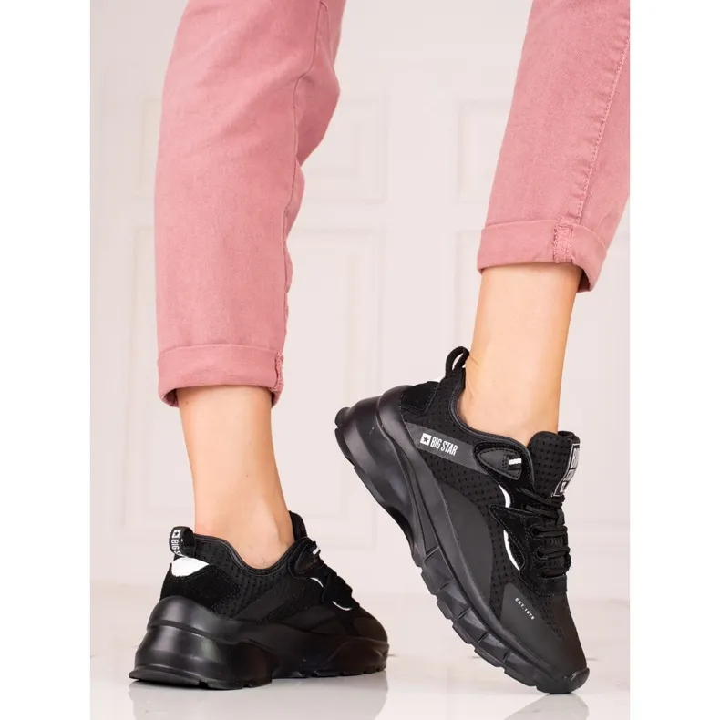 Women's Big Star sneakers KK274056 black