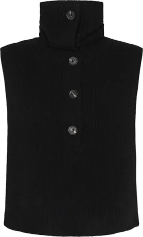 Women's Black Dominic 1 Knit Vest Black