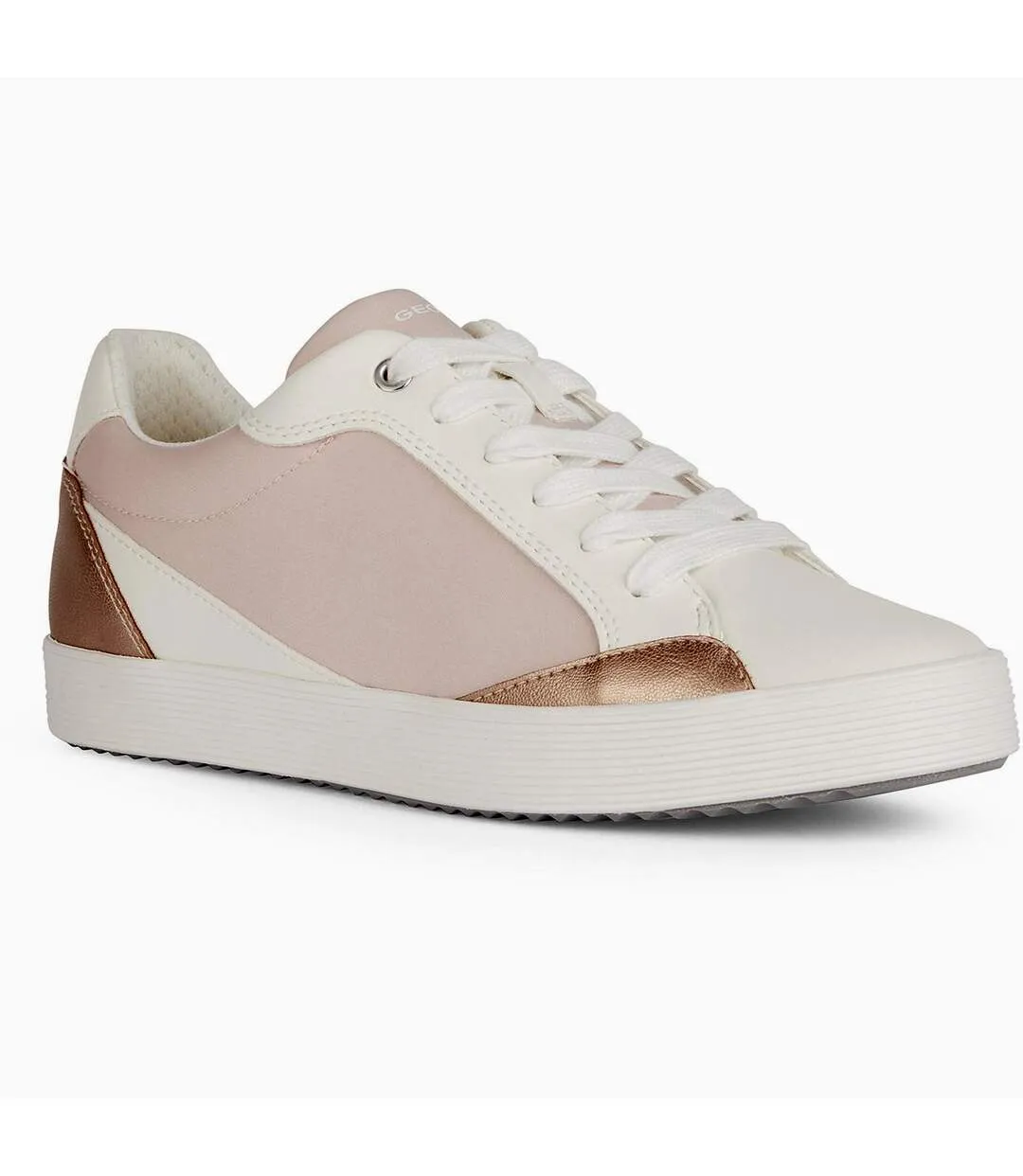 Womens/ladies blomiee trainers light rose/optic white Geox