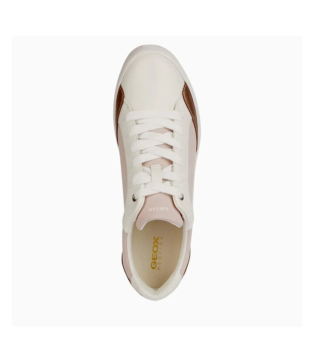 Womens/ladies blomiee trainers light rose/optic white Geox