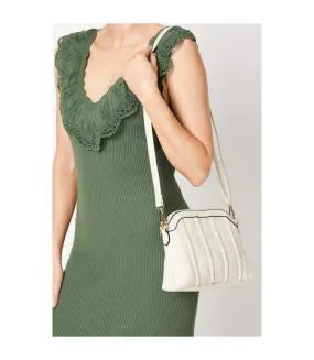 Womens/ladies donna plaited crossbody bag one size neutral Dorothy Perkins